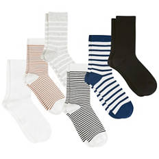 Calze da donna, confezione da 3, 35/38, grigio/beige