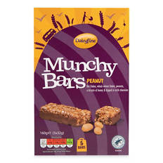 Peanut Munchy Cereal Bars 5 Pack