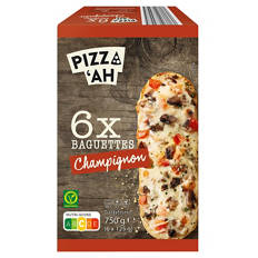 Baguettes 6 x 125 g, Champignons