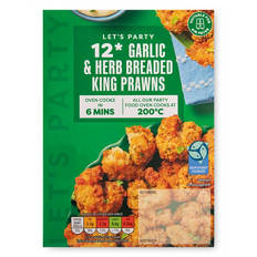 Garlic & Herb Breaded Prawns 12 Pack*