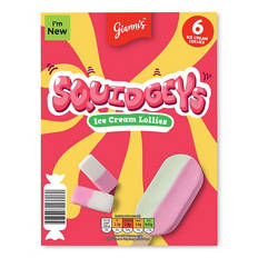 Squidgeys Ice Cream Lollies 6 Pack