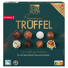 Schokoladen Trüffel Pralinen 200 g, mit Alkohol