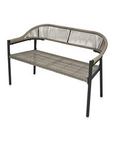 Rope Rattan Bench