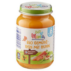 Bio-Menü 190 g, Gemüsereis mit Huhn