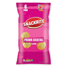 Prawn Cocktail Flavour Crisps 6 Pack