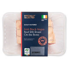 Irish Black Angus Beef Rib Roast on the Bone 32 Day Matured