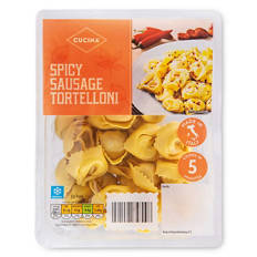 Spicy Sausage Filled Pasta