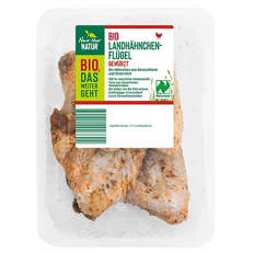Bio-Landhähnchen Flügel 350 g, Gewürzt