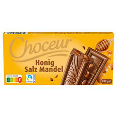 Nuss-Schokolade 200 g, Honig-Salz-Mandel