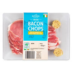 Irish Bacon Chops with Honey & Mustard Butter