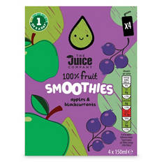 Apple & Blackcurrant Kids Smoothies 4 Pack