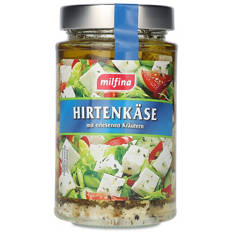 Hirtenkaese in Öl, Kraeuter