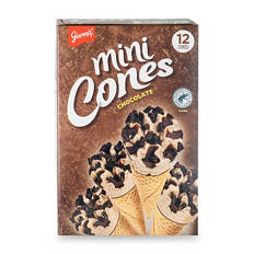 Chocolate Mini Ice Cream Cones 12 Pack