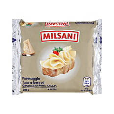 Formaggio fuso a fette con Grana Padano
