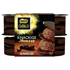 Knackiges Mousse 4 x 57 g, Schokolade