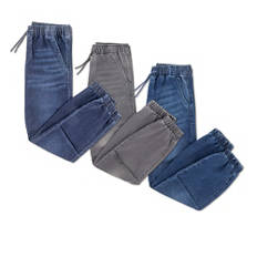 Jogger da bambini in denim