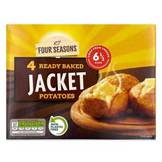 Ready Baked Jacket Potatoes 4 Pack