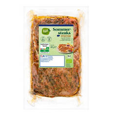Bio-Schweine Sommersteak mariniert 400 g, Pfeffer