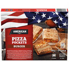 Pizza Pockets, burger