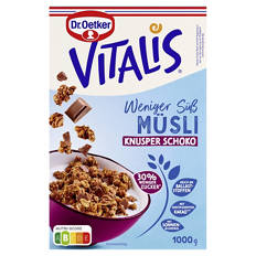 Vitalis 1,5 kg, Weniger Süß Knusper Schoko