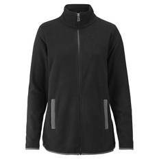 Damen-/Herren-Outdoor-Fleece-Jacke, Damen, Schwarz, S