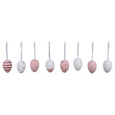 Ostereier-Dekoration, Plastik, Rosa