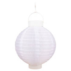 Solar-Lampion, Rund, Weiß