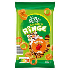 Kartoffelringe 100 g, Splashys Paprika