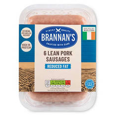 Lean Pork Sausages Reduced Fat 6 Pack