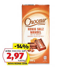 Čokolada, med-slani mandji