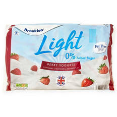Light  Fat Free Berry Yogurts 6 Pack
