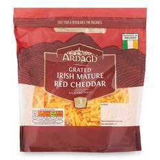 Grated Irish Mature Red Cheddar Cheese