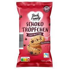 Schoko-Tröpfchen/-Chunks 100 g, Tröpfchen Zartbitter