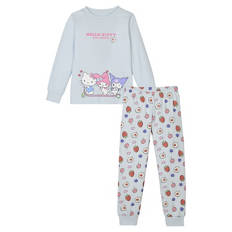 Kinder Schlafanzug, Hello Kitty, Blau, 98/104