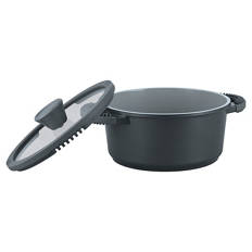 Aluguss-Topf, 20 cm, Anthrazit