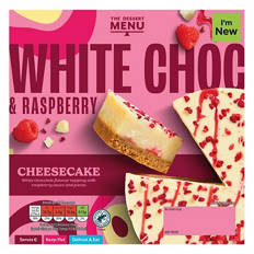 White Chocolate & Raspberry Cheesecake