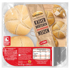 Kaiserbrötchen 220 g, Weizen