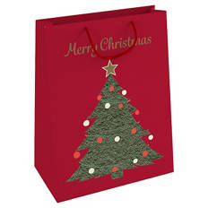 Weihnachtsgeschenk-Verpackung, Medium Tasche, Rot