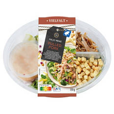Salat-Menü Vielfalt 350 g, Pasta mit Pulled Pork