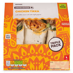 Chicken Tikka Triple Wraps