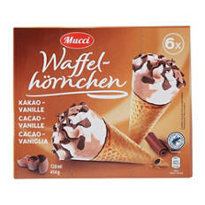 Coni, cioccolato-vaniglia