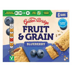Blueberry Fruit & Grain Bars 6 Pack