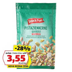 Oluščene pražene pistacije, slane