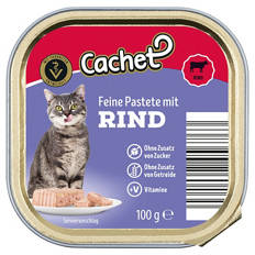 Katzenfutter Nass 100 g, Rinderpastete