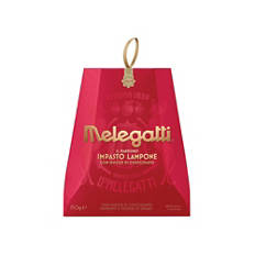Pandoro lampone e gocce di cioccolato