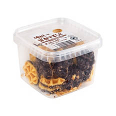 Mini waffles al cioccolato