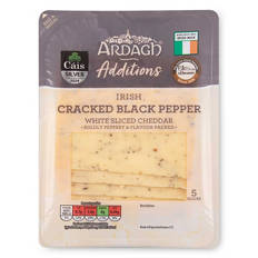 Black Pepper Irish Cheddar Slices