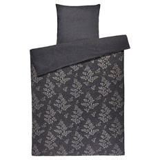 Biber Bettwäsche Normalgröße, dunkelgrau