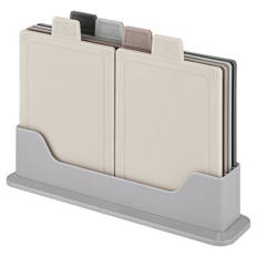 Schneidebretter mit Ständer, Grau