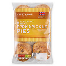 Mini Pork & Pickle Pies 6 Pack